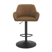 James faux leather hydraulic bar online stool